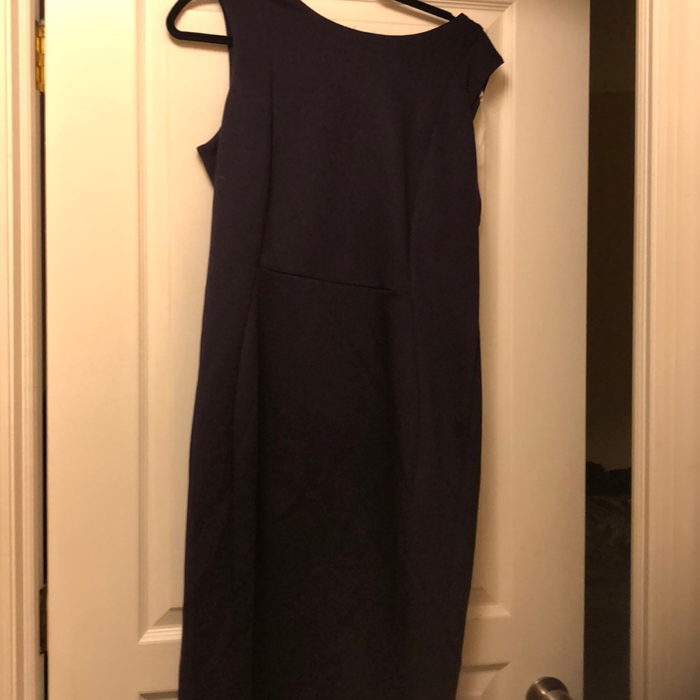 Purple evening dress